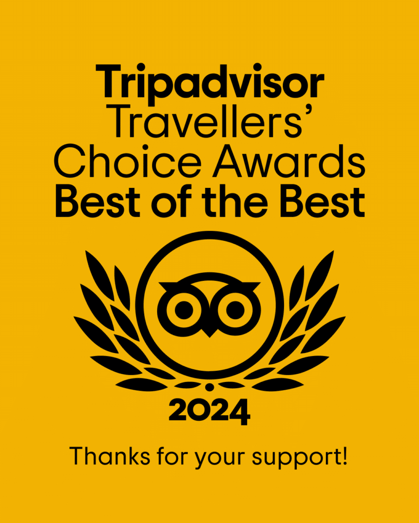 Tripadvisor Travellers’ Choice Best of the Best 2024 award